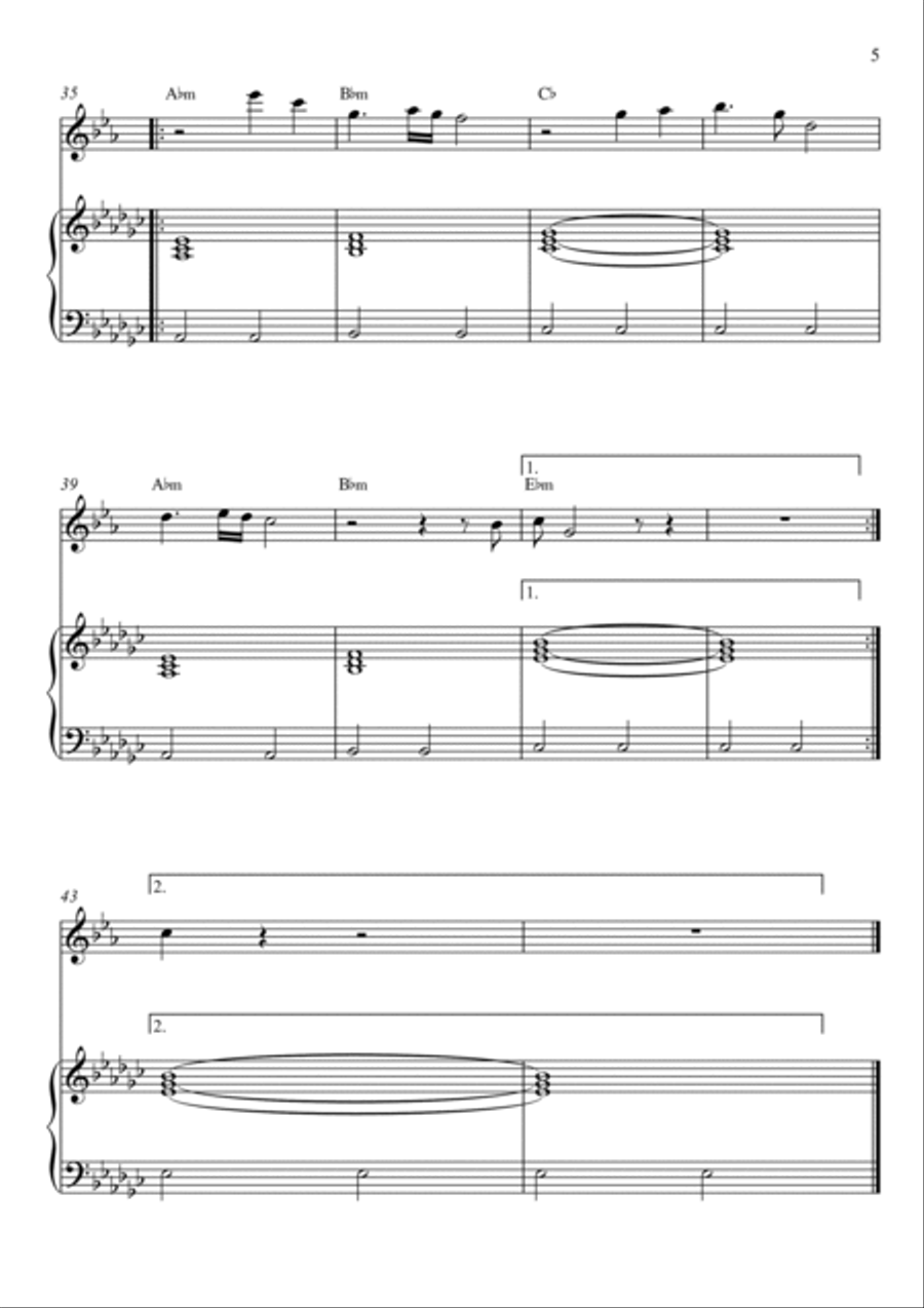 Chamber Of Reflection Woodwind Duet scores gallery preview page 5