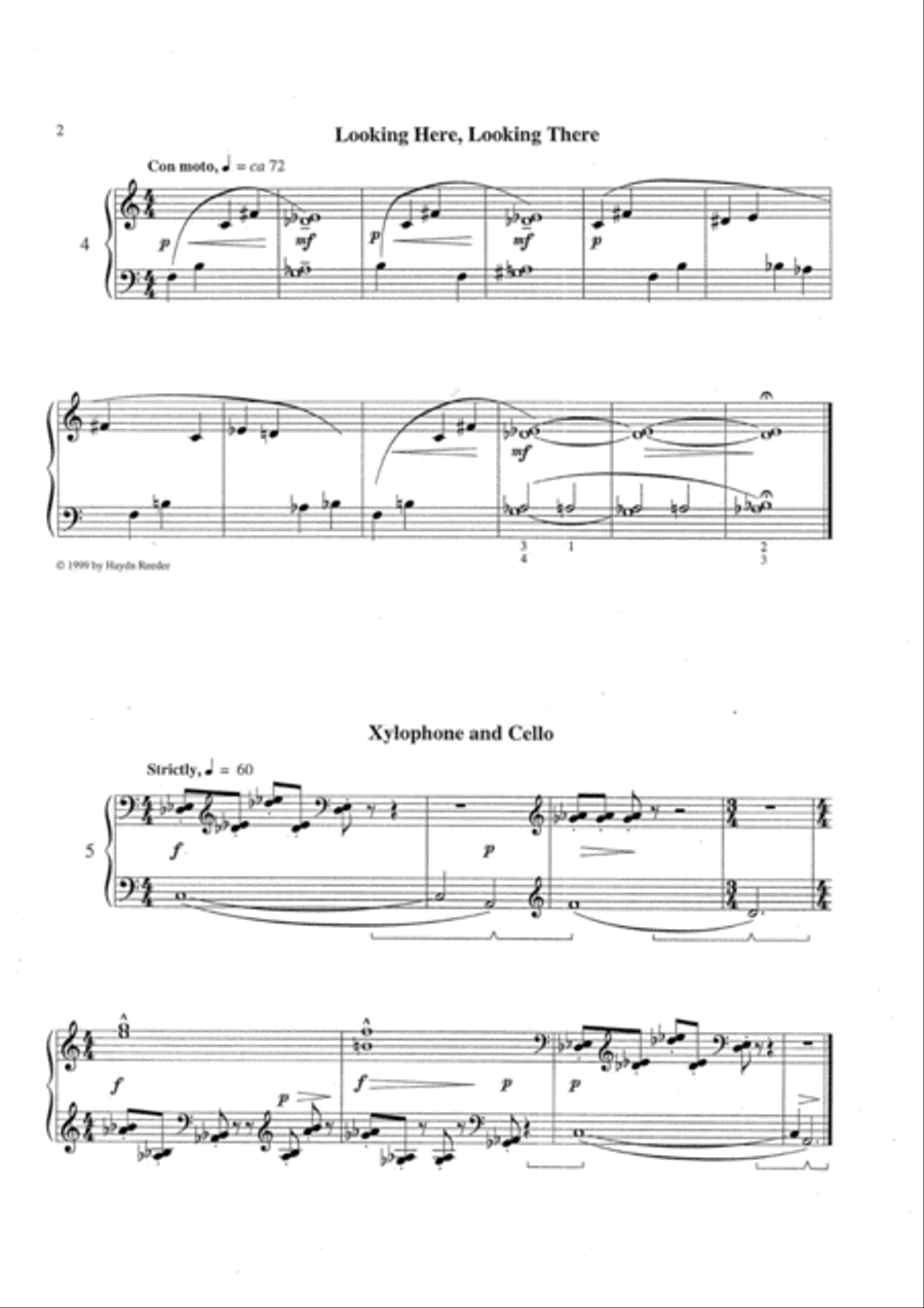 Ten colourful piano pieces Piano Solo scores gallery preview page 4