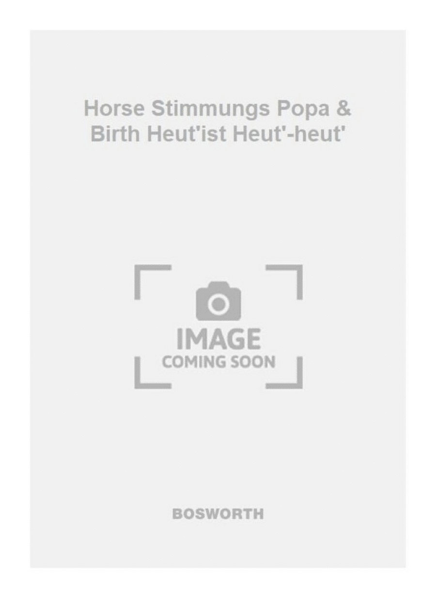 Horse Stimmungs Popa & Birth Heut'ist Heut'-heut' Big Band scores gallery preview page 1