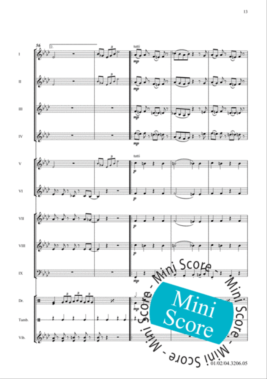 Sing, Sing, Sing Sing, Sing, Sing Fanfare Band scores gallery preview page 17