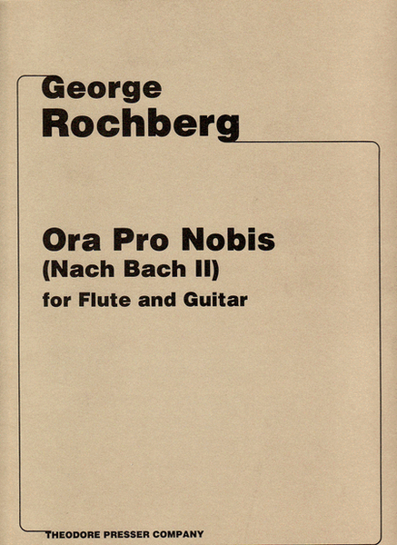 Ora Pro Nobis (Nach Bach Ii)