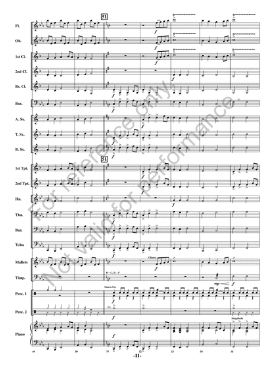 Chanson de Noel Chanson de Noel Concert Band scores gallery preview page 10