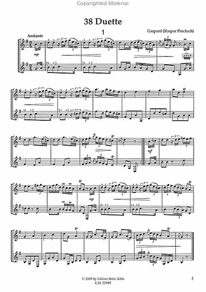 38 Duette op. 11 (ca. 1776) (transponierte Fassung für 2 Ventilhörner in F)