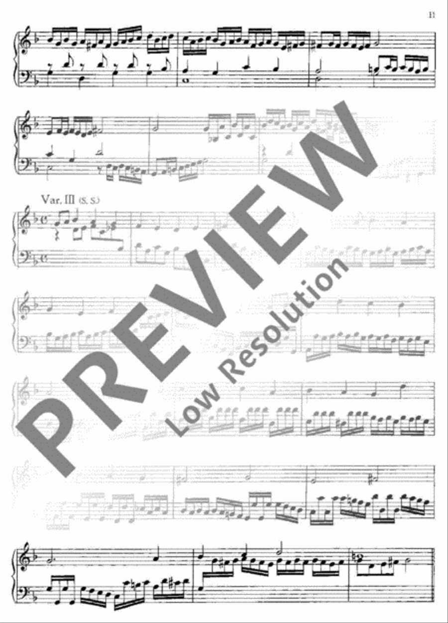 3 Pavans from the same theme Piano Solo scores gallery preview page 12