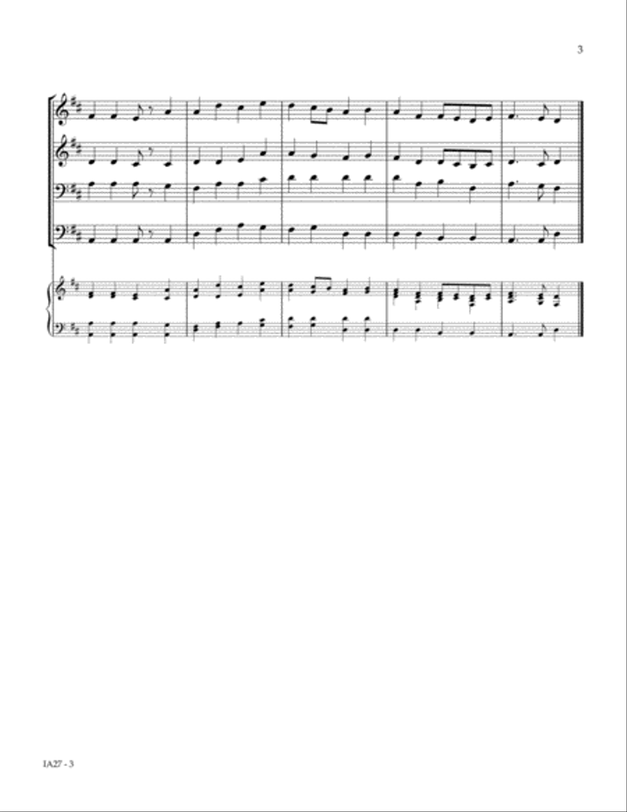 HE LEADETH ME Small Ensemble scores gallery preview page 3