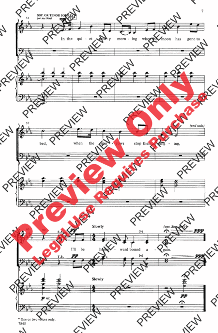 Homeward Bound Homeward Bound 4-Part scores gallery preview page 7