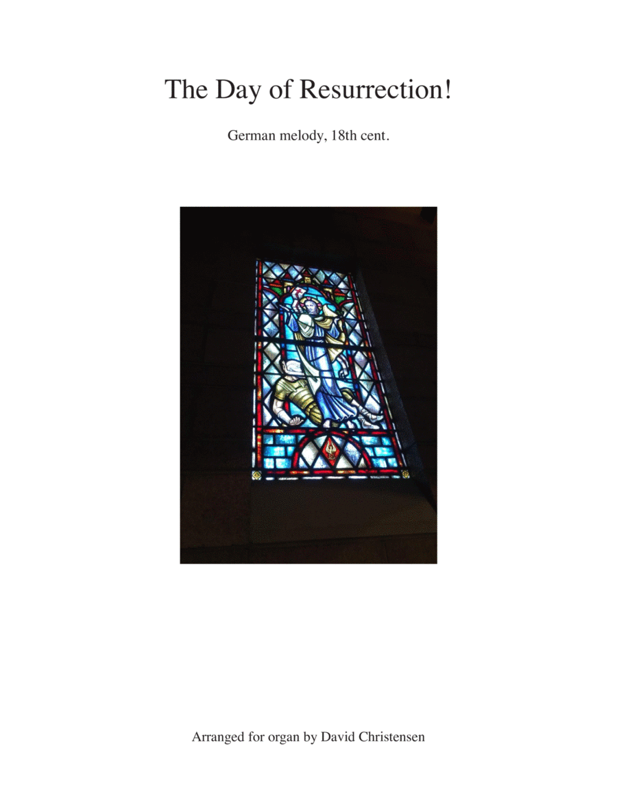 The Day of Resurrection! Organ Solo scores gallery preview page 1