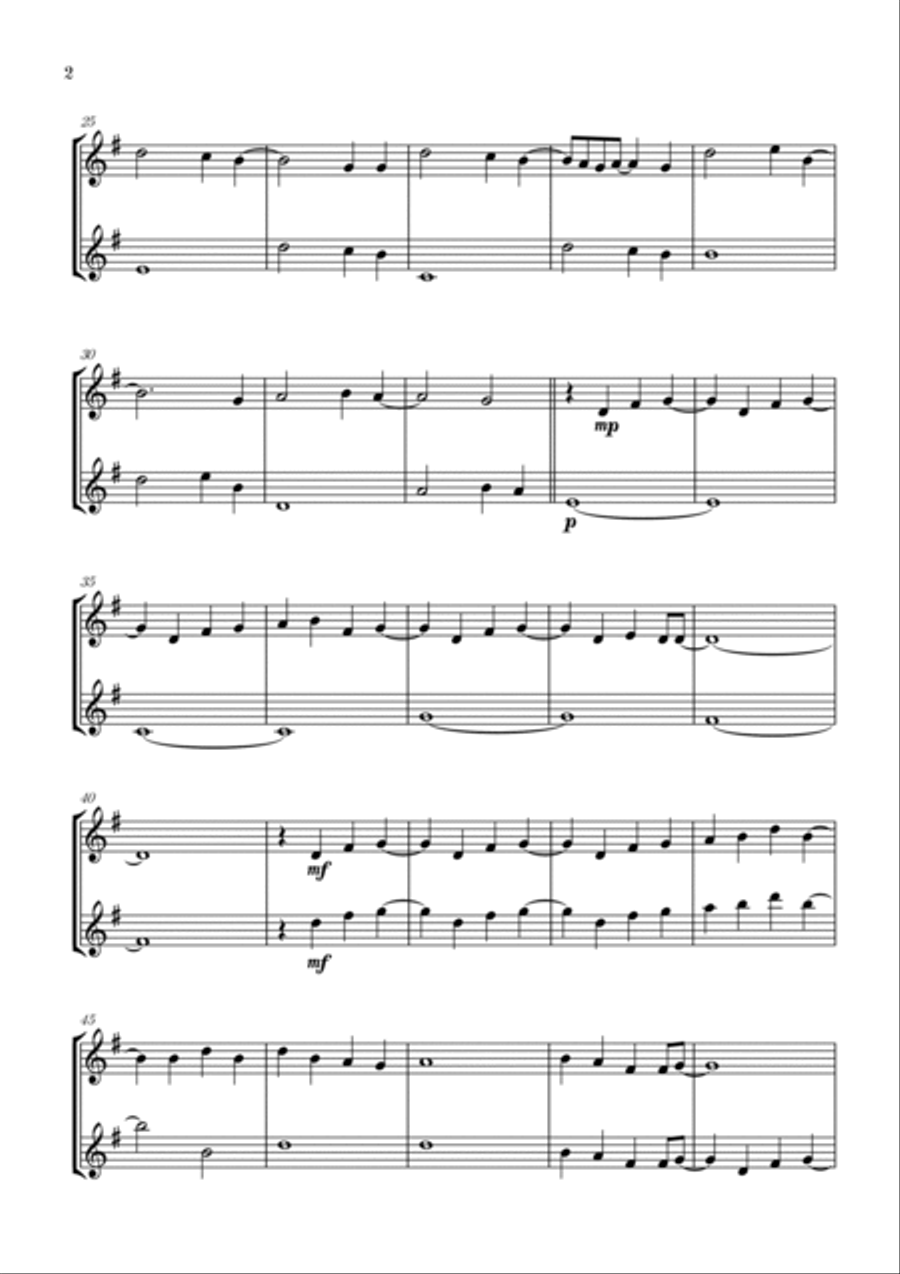 Love Is Gone Love Is Gone Flute Duet scores gallery preview page 2