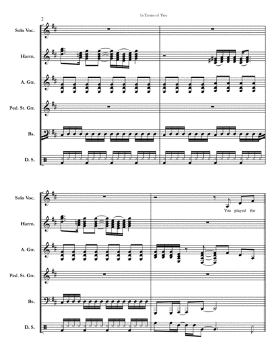 In Terms Of Two Small Ensemble scores gallery preview page 2