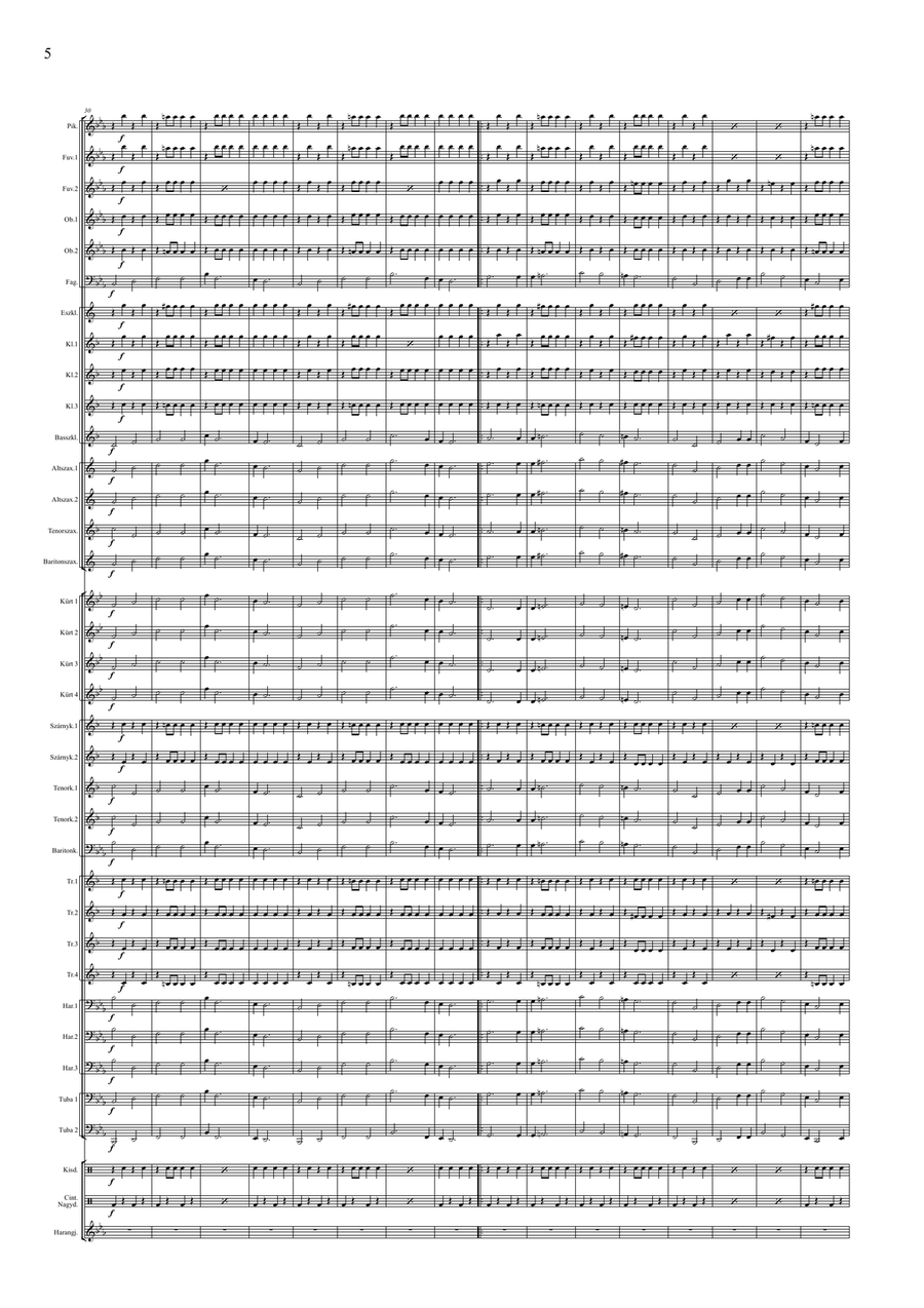 Indulókönyv 2020 - Partitúra II. kötet - Score Only Concert Band scores gallery preview page 6