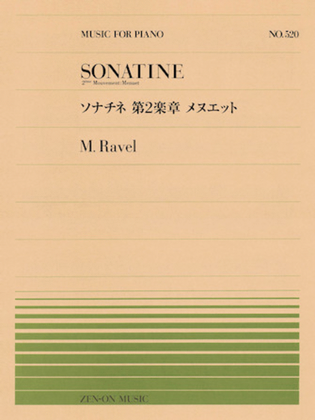 Book cover for Sonatine 2nd Movement: Menuet
