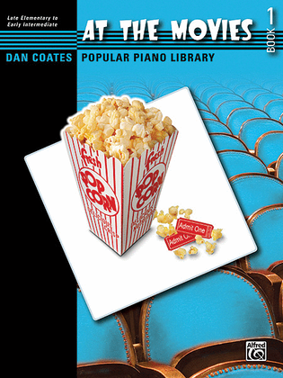 Book cover for Dan Coates Popular Piano Library -- At the Movies, Book 1