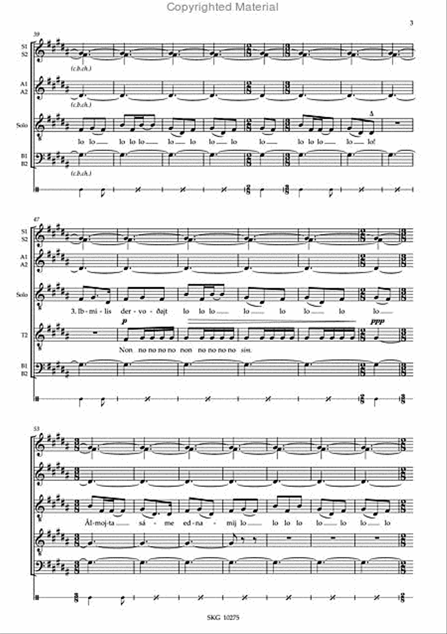 Biegga luohte - Originalversion SSAATTBB scores gallery preview page 4