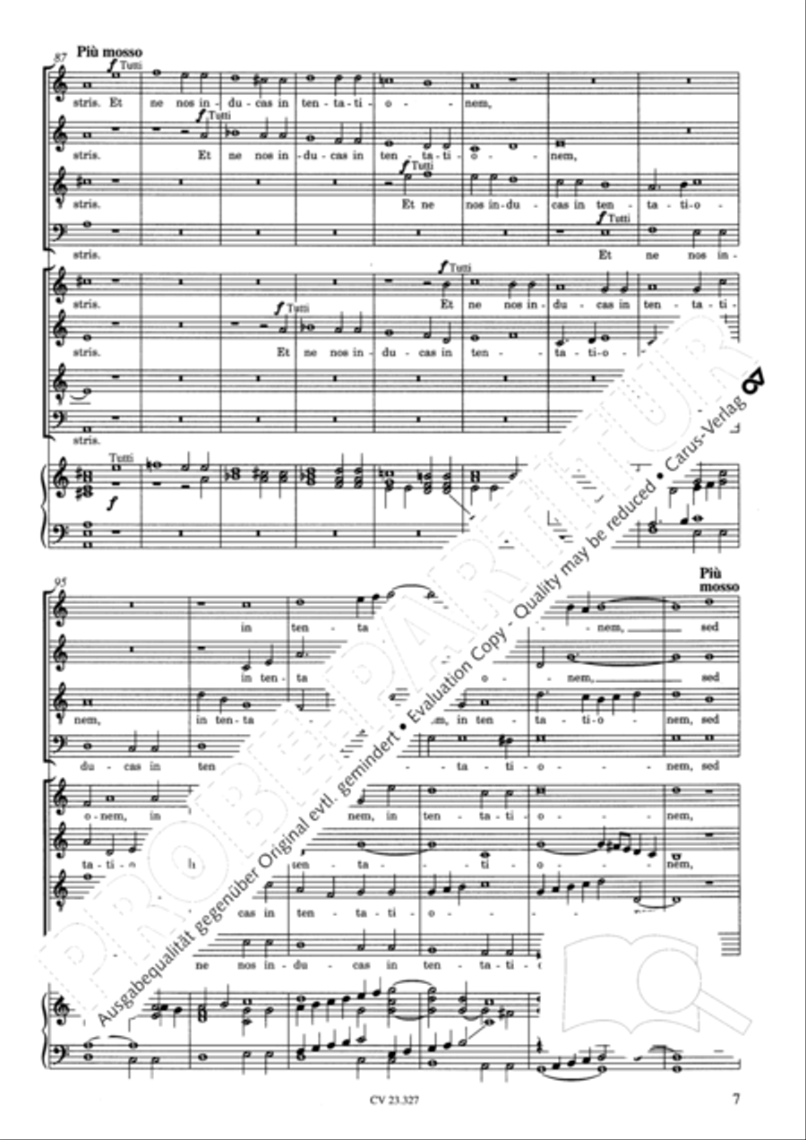 Pater noster 4-Part scores gallery preview page 8
