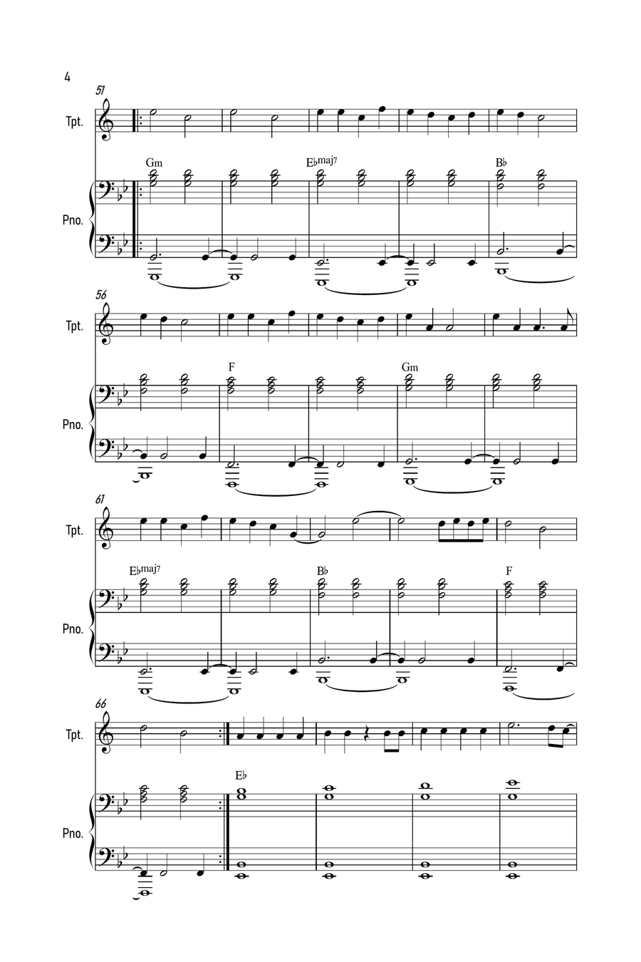 Drivers License Trumpet Solo scores gallery preview page 4