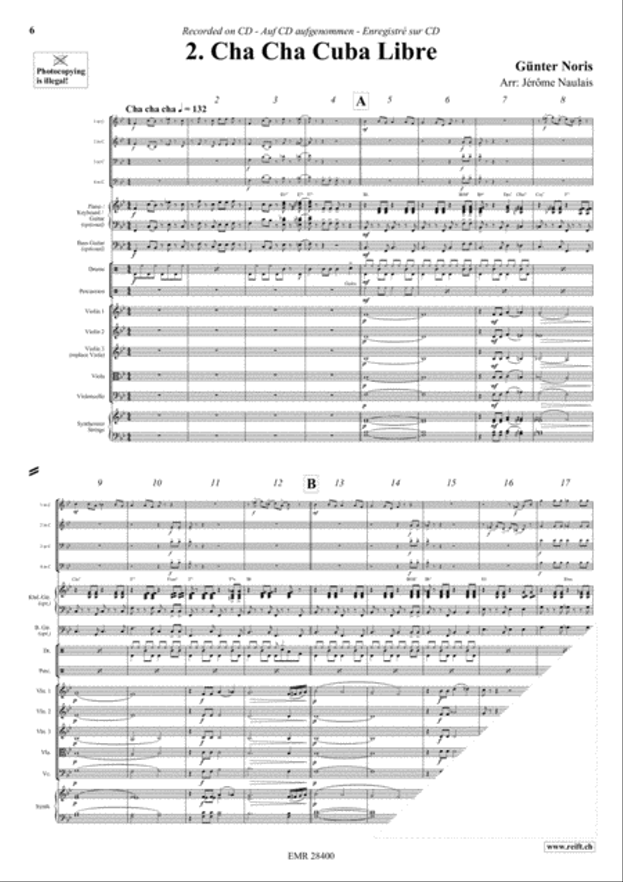 Let's Dance Volume 1 Brass Ensemble scores gallery preview page 4
