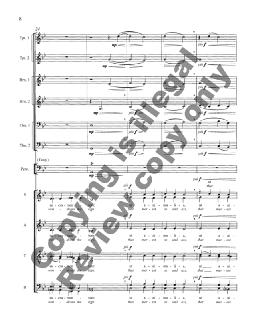 O Magnum Mysterium (Full Score) Choir scores gallery preview page 27