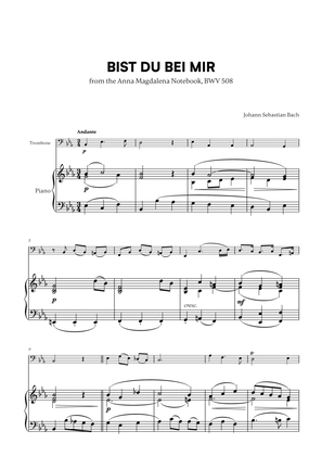 Book cover for Bist du bei Mir (BWV 508) (for Trombone and Piano)