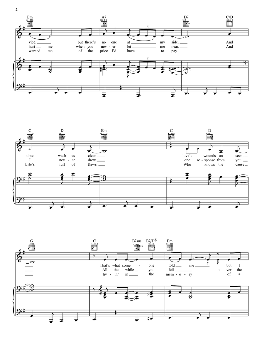 Long Long Time Long Long Time Piano, Vocal, Guitar scores gallery preview page 2