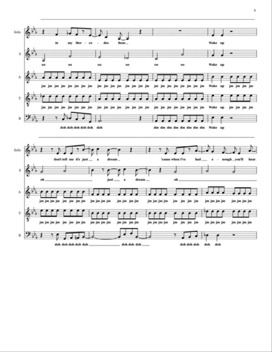 Perfect Day 4-Part scores gallery preview page 6