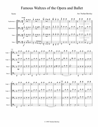 Famous Waltzes of the Opera and Ballet - Tuba/Euphonium Quartet