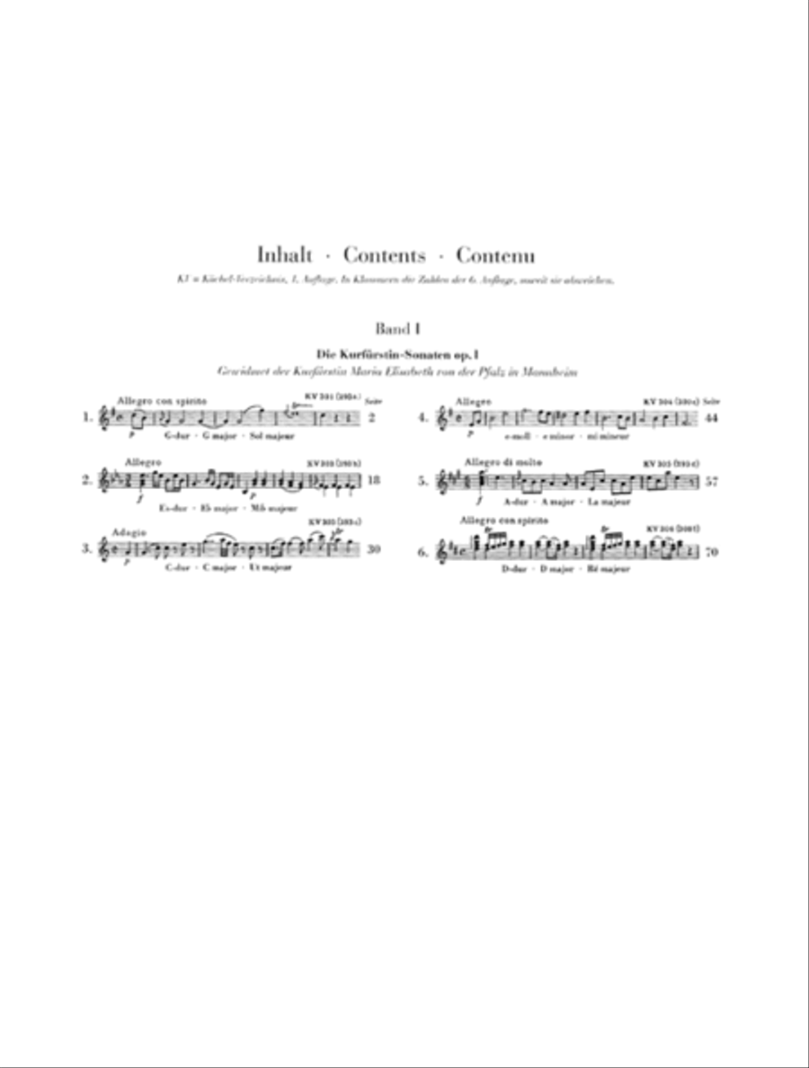 Sonatas for Piano and Violin – Volume I Violin Solo scores gallery preview page 2