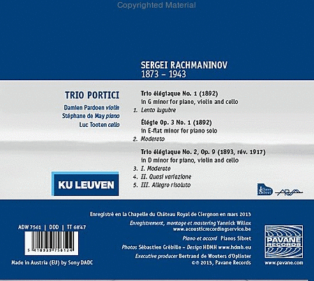 Elegiac Piano Trios 1 & 2