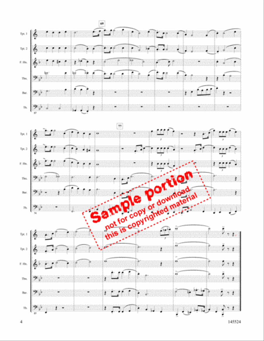 Victory In Jesus Victory In Jesus Brass Quintet scores gallery preview page 7