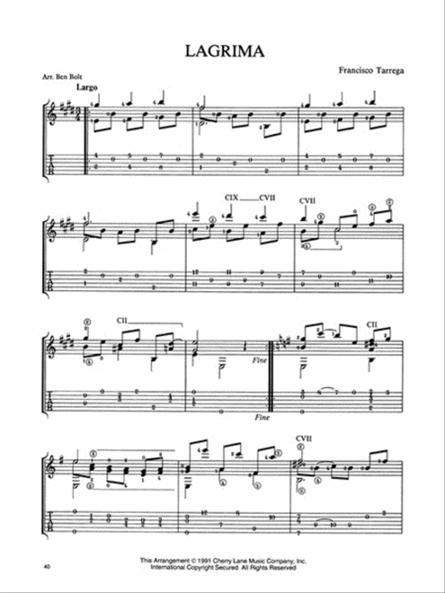 39 Progressive Solos for Classical Guitar Acoustic Guitar scores gallery preview page 5