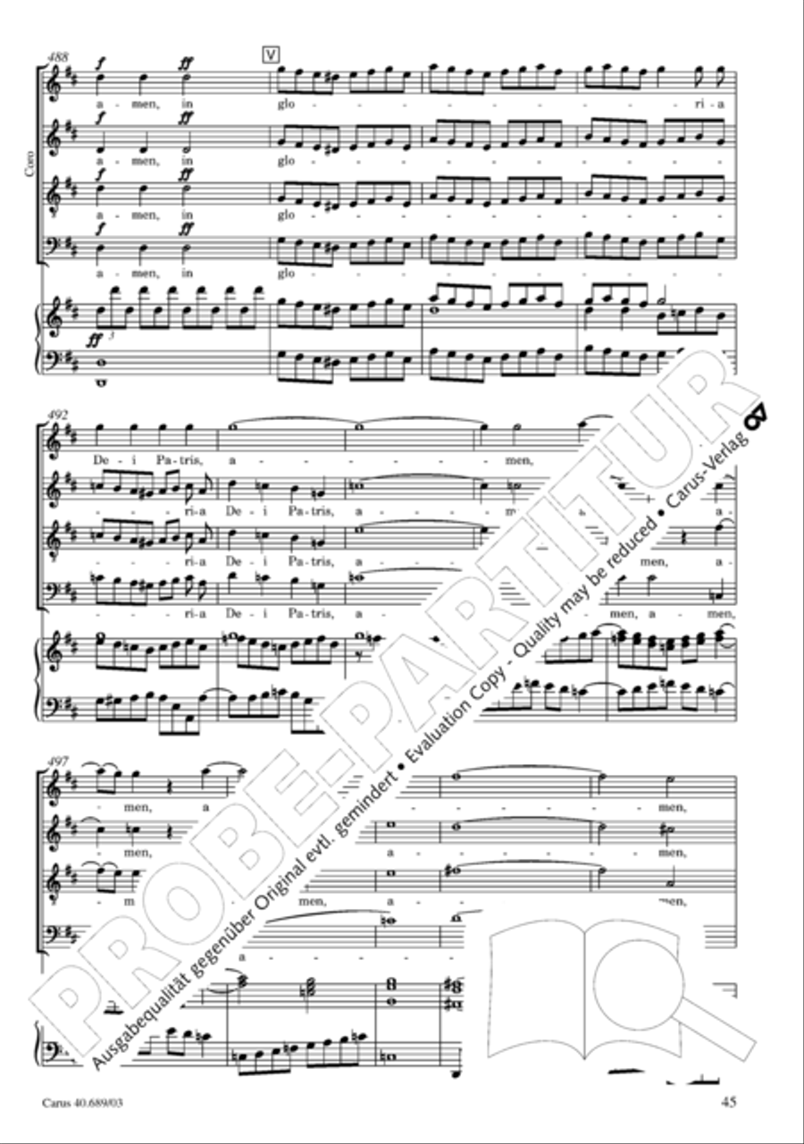 Missa solemnis Missa solemnis 4-Part scores gallery preview page 46