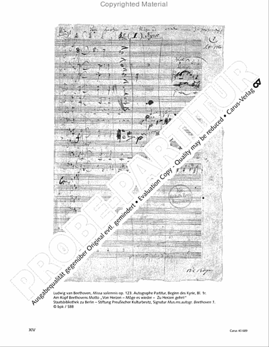Missa solemnis Missa solemnis 4-Part scores gallery preview page 16