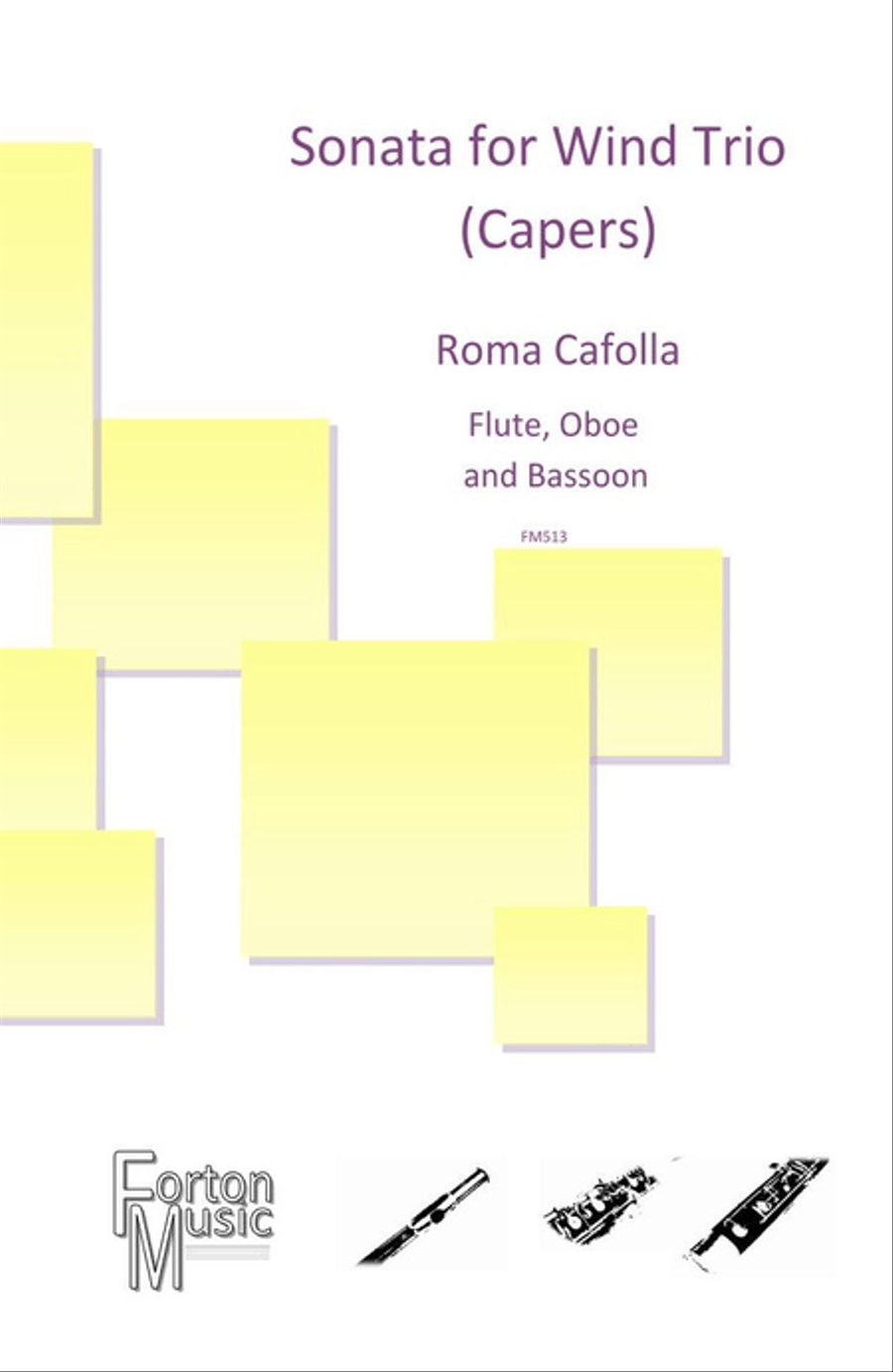 Sonata for Wind Trio (Capers) Bassoon scores gallery preview page 1