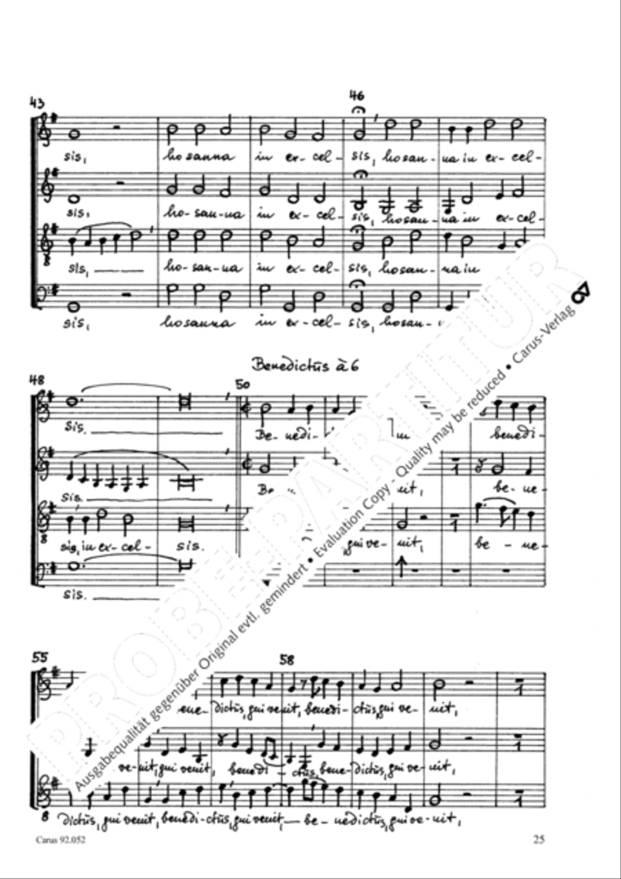 Missa canonica 4-Part scores gallery preview page 26