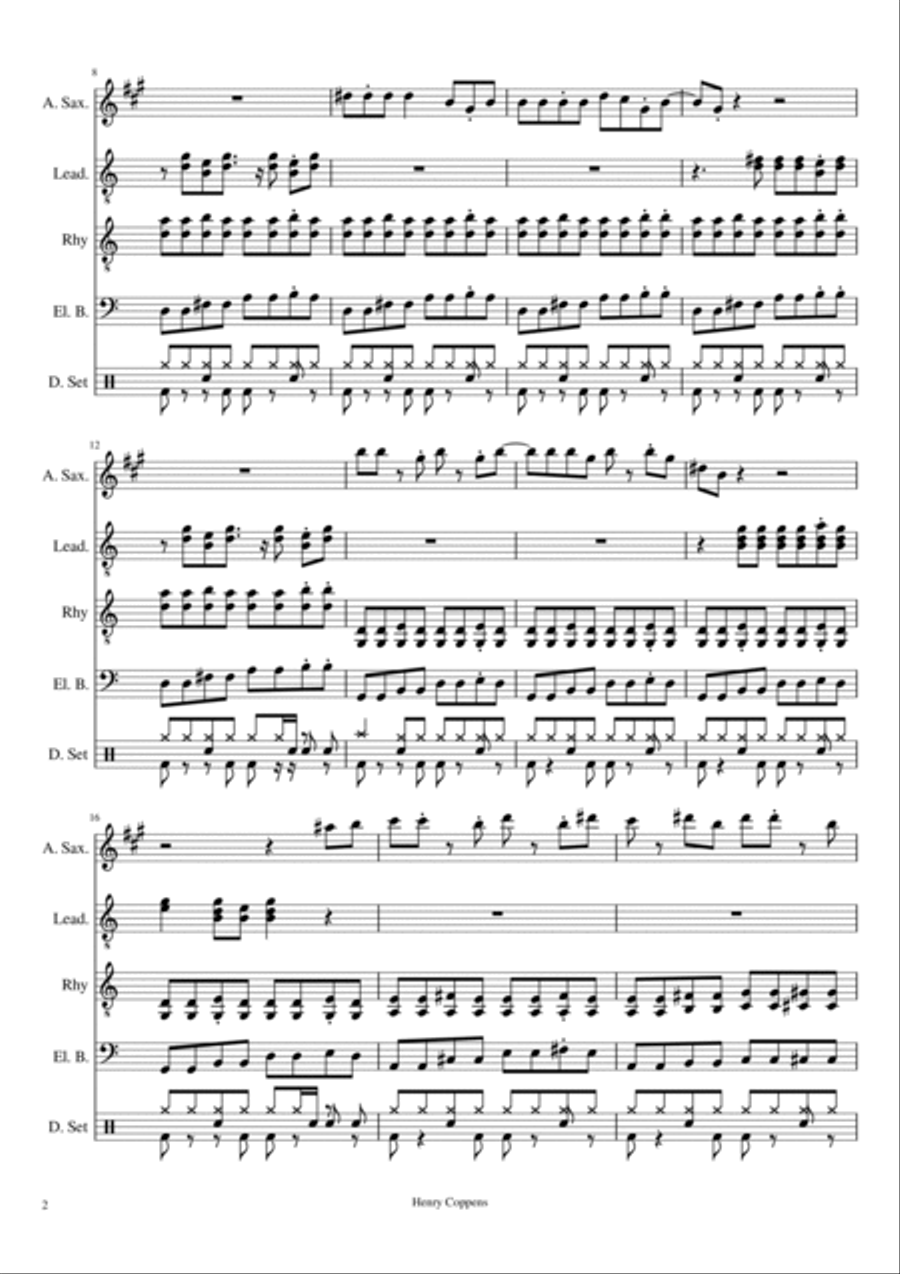 Pump Up The Boogie Small Ensemble scores gallery preview page 2