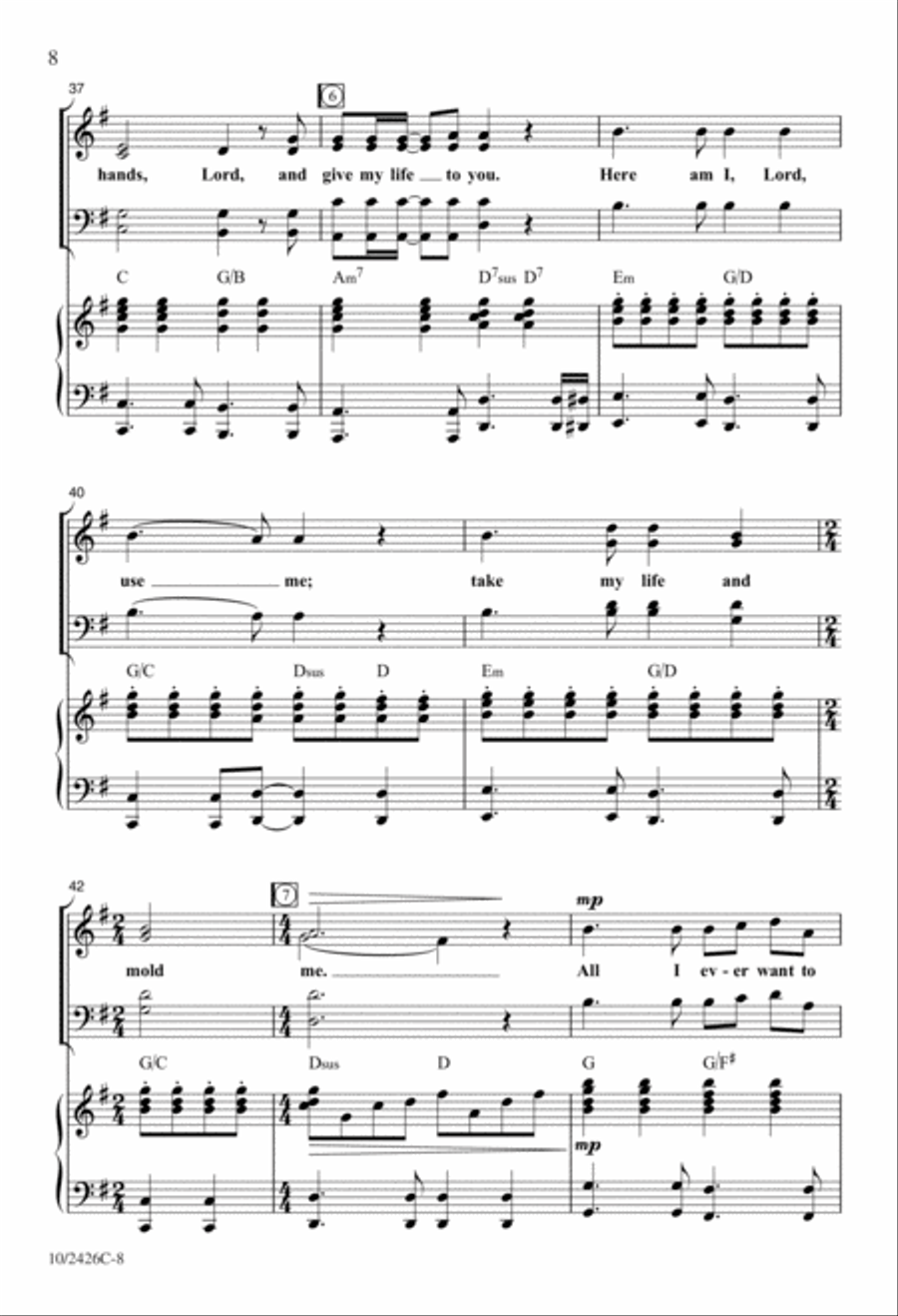 All I Ever Want to Be 4-Part scores gallery preview page 8