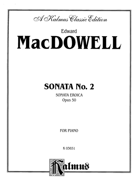 Sonata No. 2, Op. 50 (Sonata Eroica)