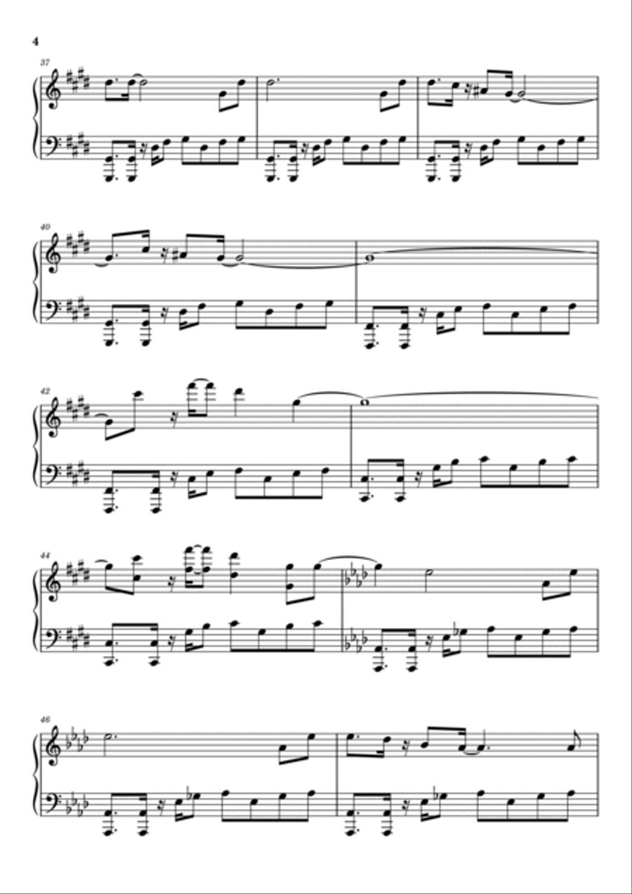 Broken Wings Piano Solo scores gallery preview page 4