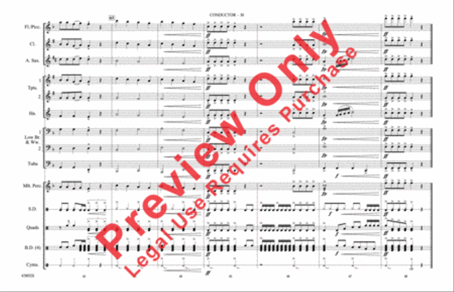 Everything Is Awesome (from The LEGO Movie) Marching Band scores gallery preview page 11