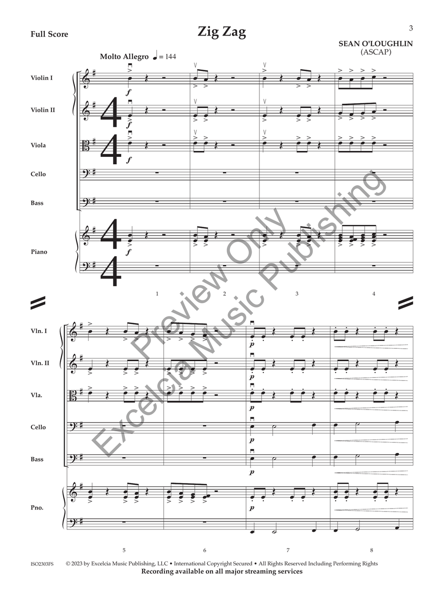 Zig Zag (Orchestra) String Orchestra scores gallery preview page 4