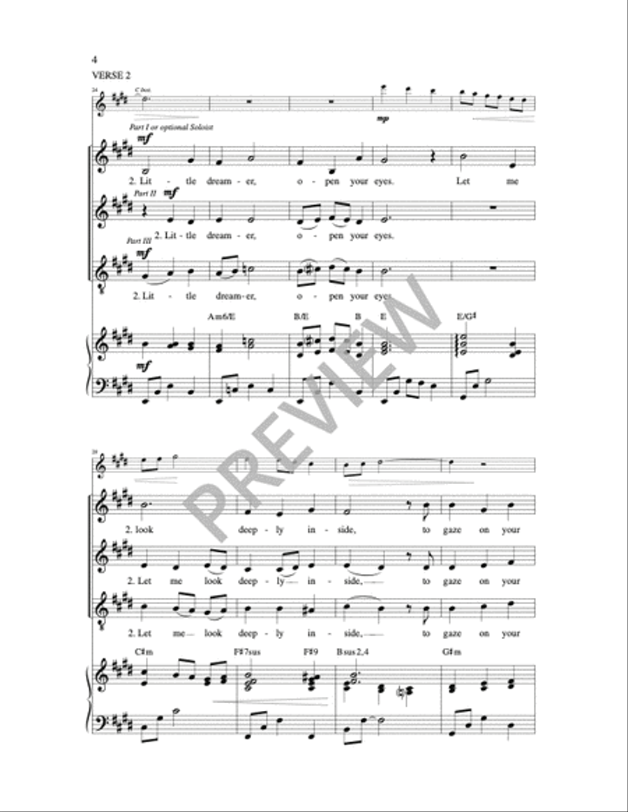 Joseph's Song 3-Part scores gallery preview page 4