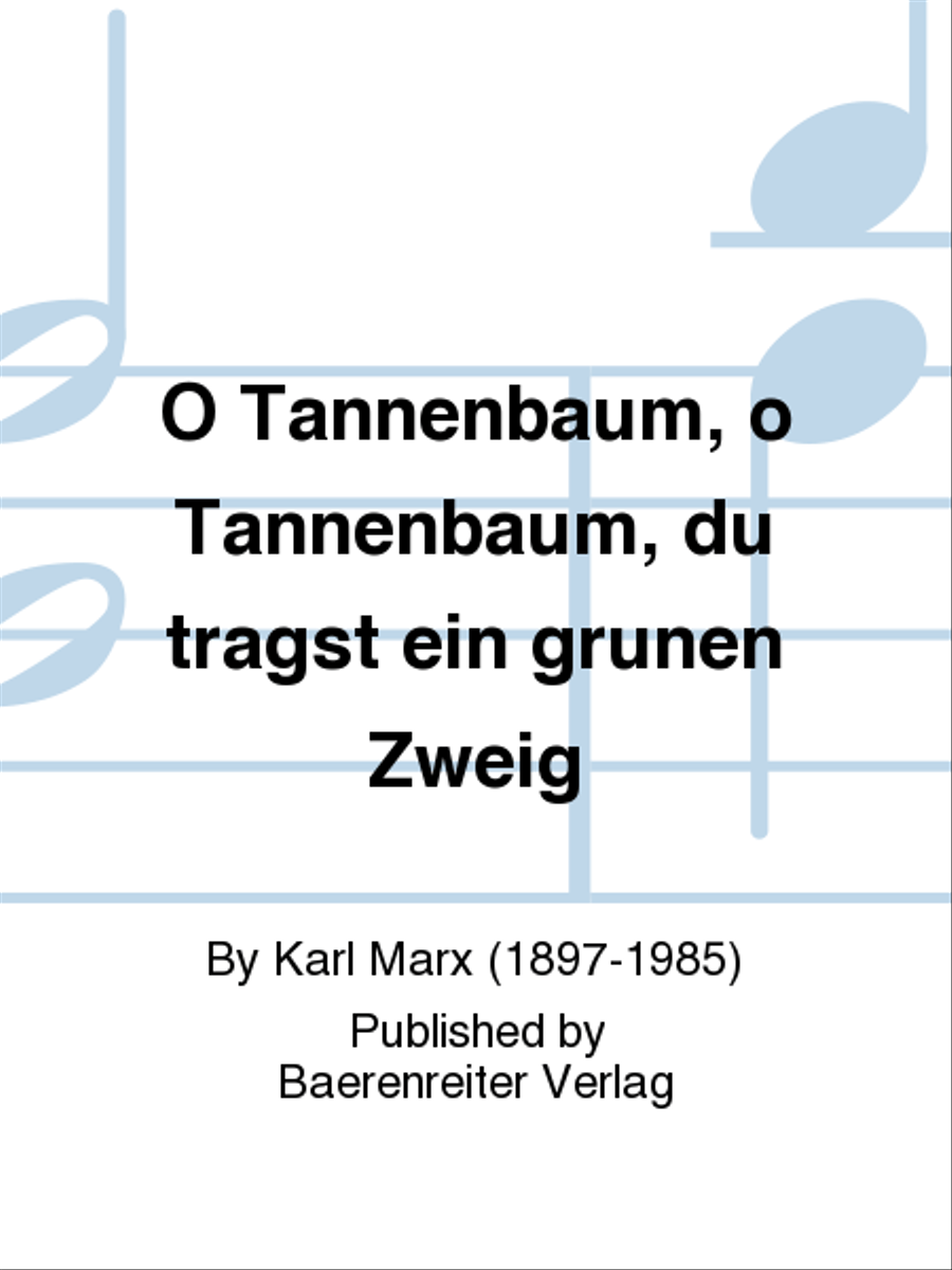 O Tannenbaum, o Tannenbaum, du trägst ein grünen Zweig (1953) 4-Part scores gallery preview page 1