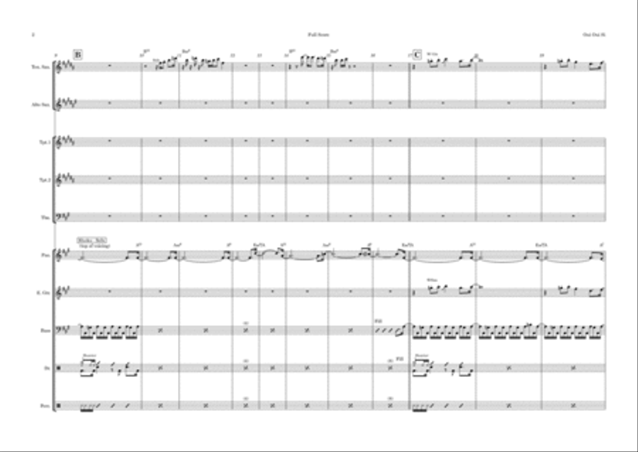 Oui Oui Si Tenor Saxophone scores gallery preview page 2