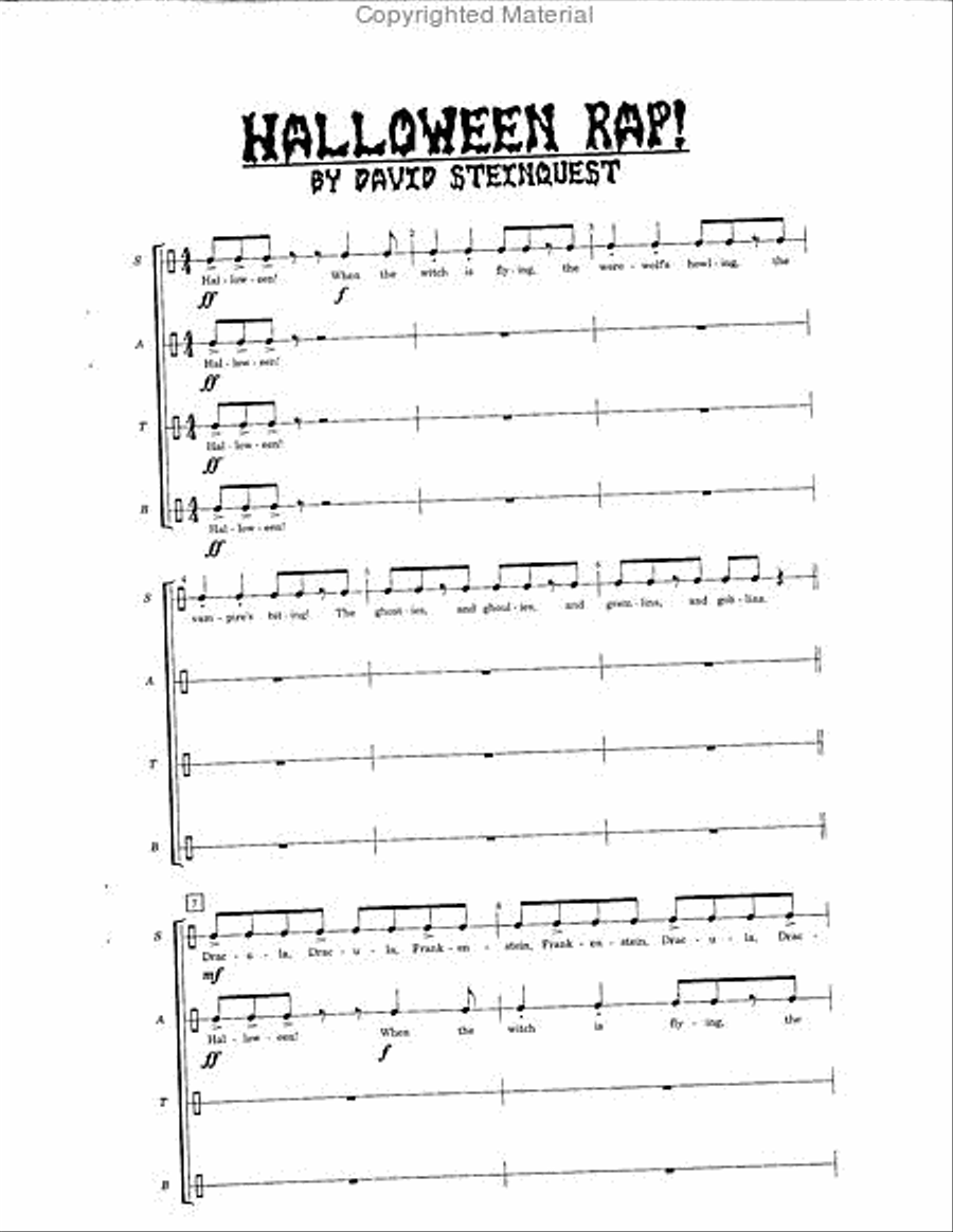 Halloween Rap Halloween Rap Percussion Ensemble scores gallery preview page 3
