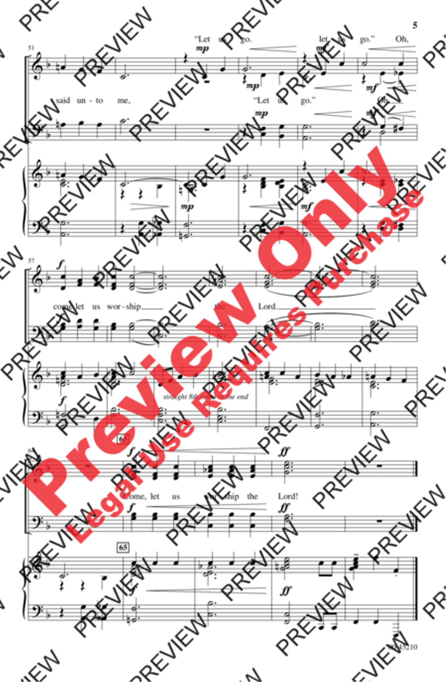Jazz Introit and Benedictus 4-Part scores gallery preview page 5