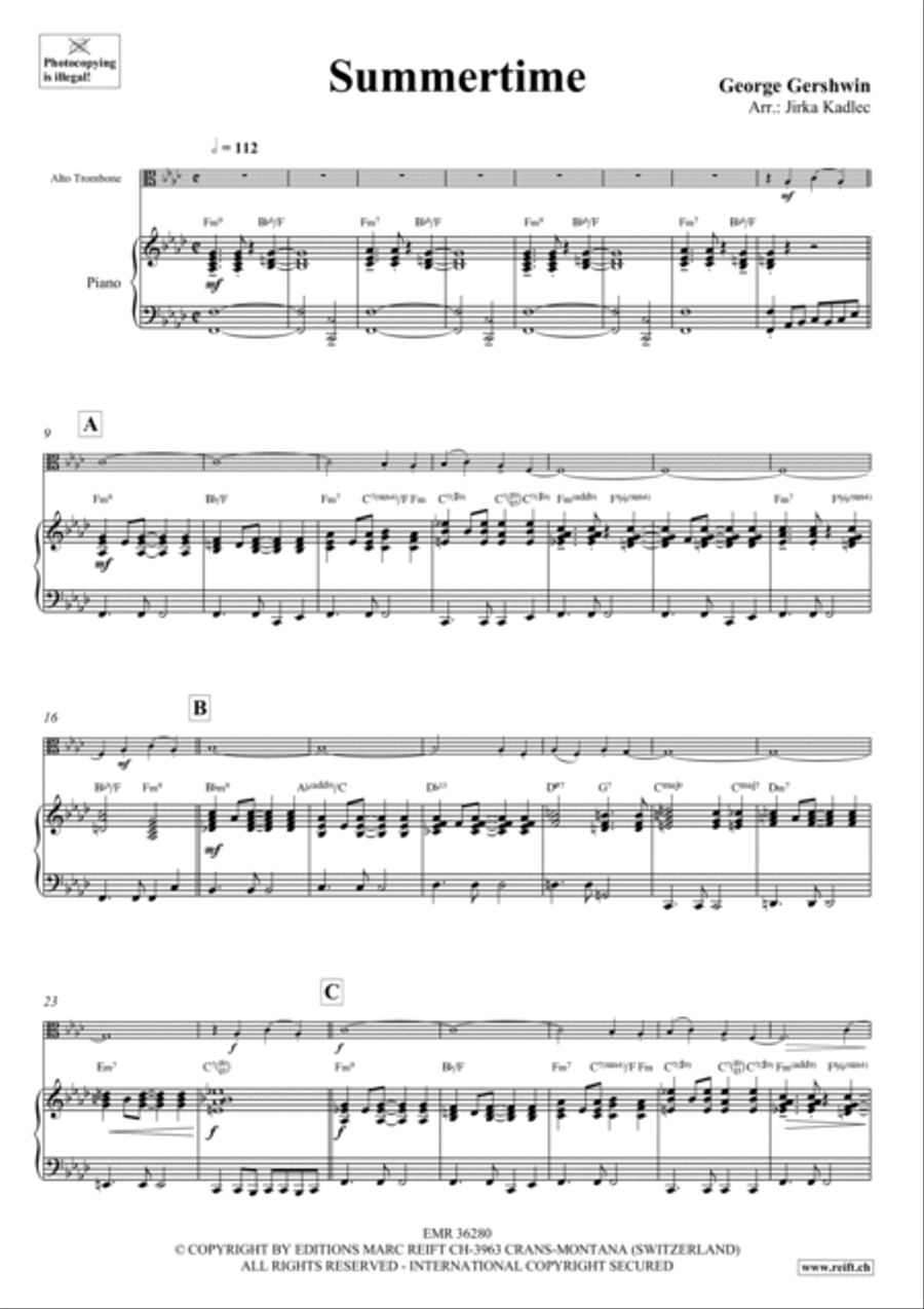 Summertime Summertime Piano Accompaniment scores gallery preview page 4