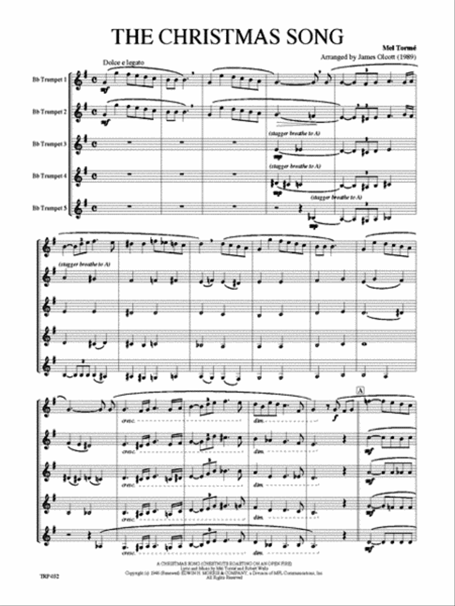 The Christmas Song Small Ensemble scores gallery preview page 2