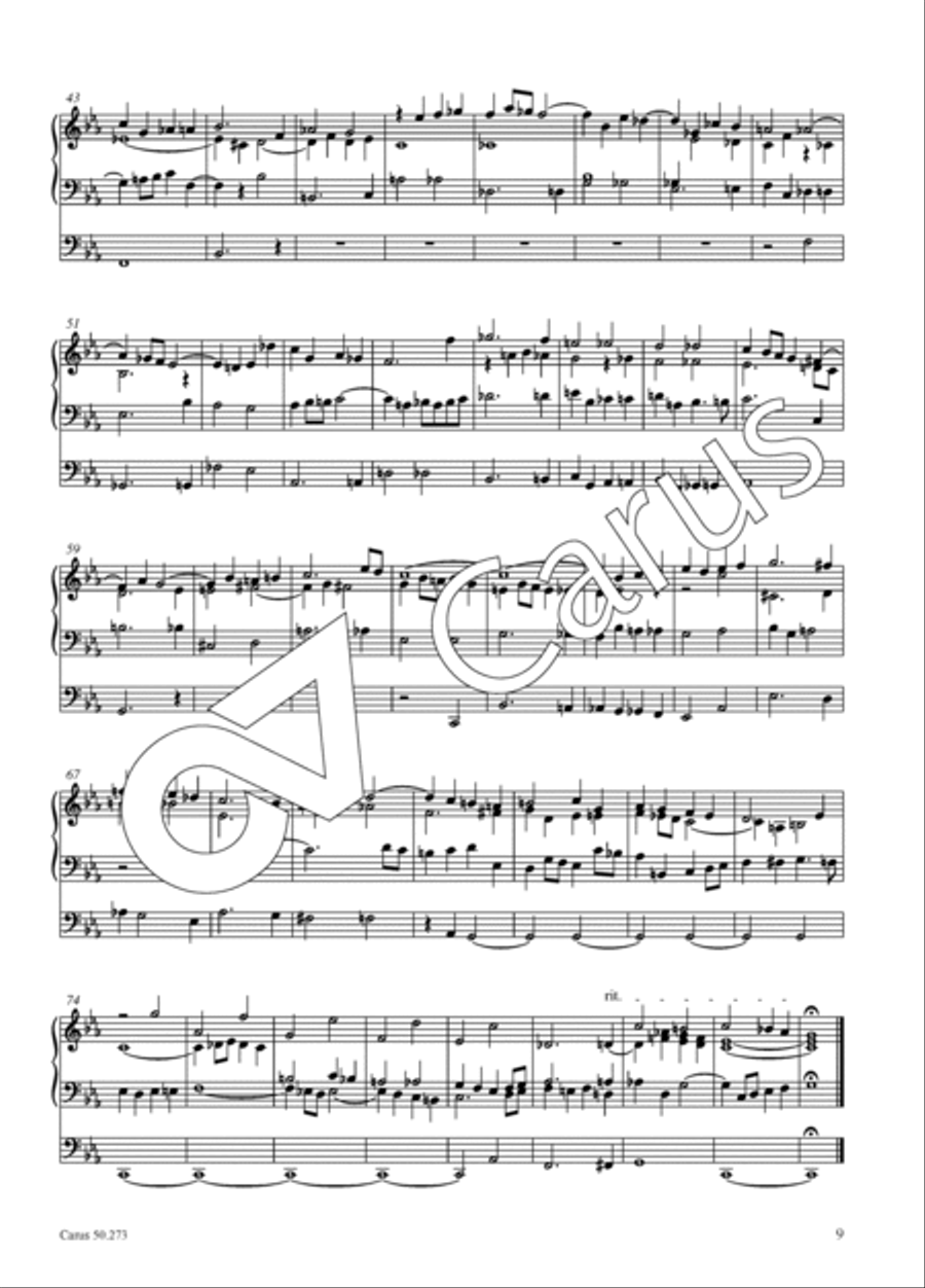 Twelve short organ works without opus numbers Organ scores gallery preview page 10