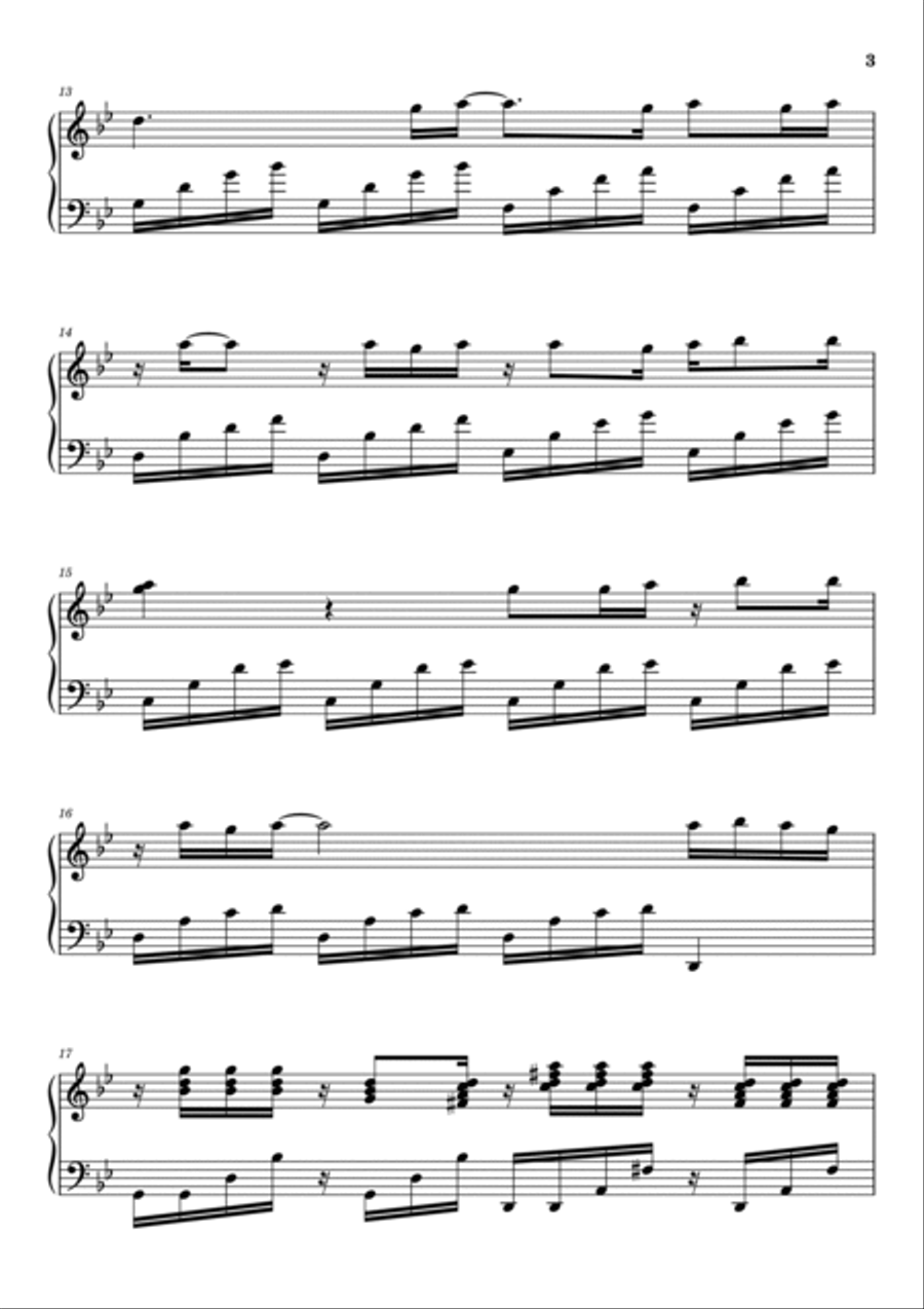 Insatiable Insatiable Piano Solo scores gallery preview page 3