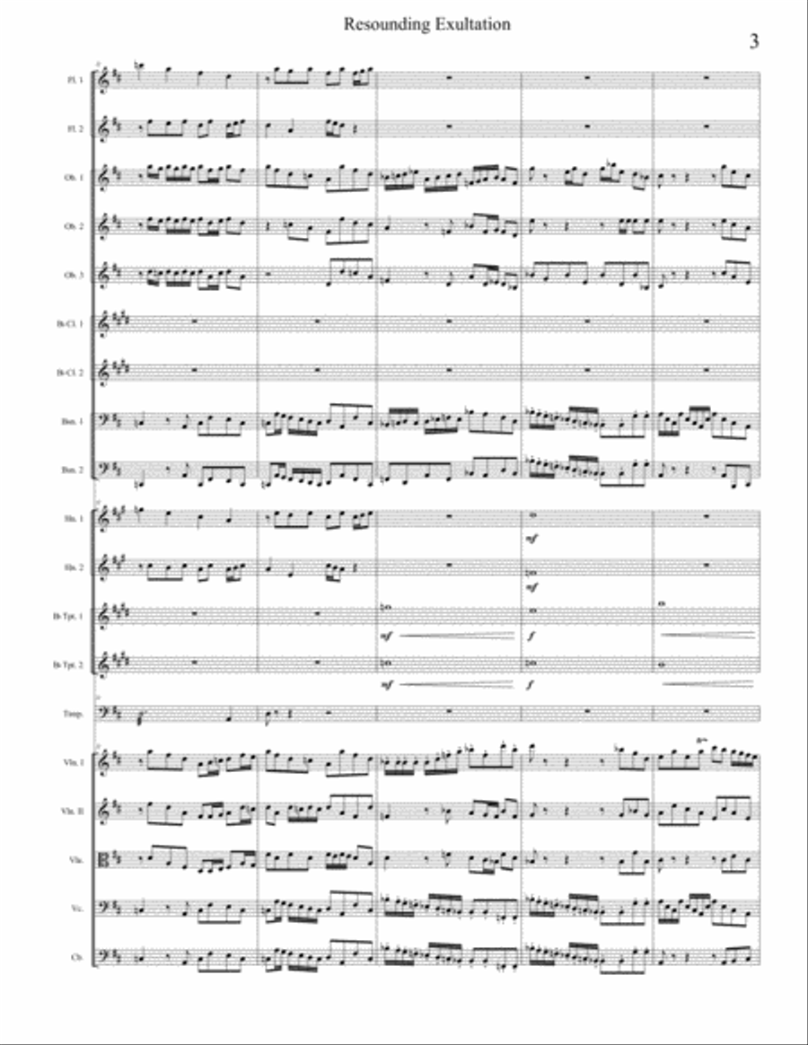 Resounding Exultation Resounding Exultation Chamber Orchestra scores gallery preview page 3