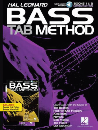 Book cover for Hal Leonard Bass Tab Method